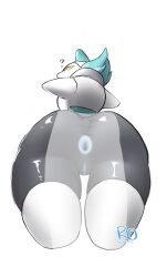 1girls anus ass big_ass big_butt blue_anus blue_pussy butt deltarune deltarune_chapter_2 female female_only legwear pussy regreto2 robot robot_girl robot_humanoid solo solo_female tasque_manager_(deltarune) thick_thighs translucent_clothing transparent_clothing undertale_(series) vagina white_background white_legwear yellow_eyes