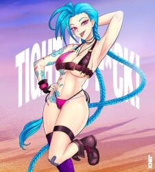jinx (league of legends) from arcane by tightaf