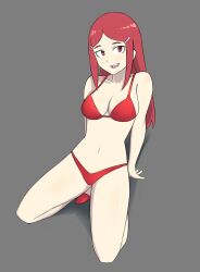 1girls bikini heels little_witch_academia oksandio sarah_bernhardt simple_background tagme