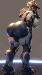 1girls 3d armor big_ass big_breasts breasts bubble_butt cat_ears female female_focus female_only female_solo halo halo_(series) huge_ass nisha_(reresfm) reresfm solo_female spartan_(halo) tagme