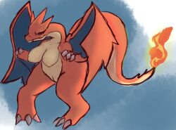 artesjsc big_breasts breasts charizard female mega_charizard_y mega_evolution pokémon_(species) pokemon pokemon_(species) tagme