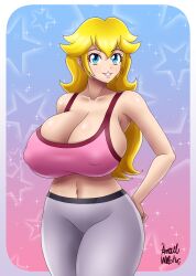 princess peach from mario (series) by azraelwebster