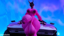 3d blender car fortnite futa_only futanari futanari harlowe_(fortnite) huge_balls huge_cock huge_cock huge_testicles large_ass large_breasts leaning_back naked nipples_outside pink_skin self_upload sunninsfw thick_thighs voluptuous