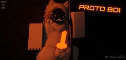 3d artist_name furry gay hi_res knot orange_penis penis protogen roblox robloxian solo stripper_pole tagme text totallynotkilla twitter_username