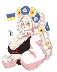 big_breasts breasts female grandyuric tagme ukraine_(yuric_inc) ukrainian_flag