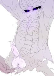 alternate_universe animated_skeleton artist_name blush cum cumming dreamtale dreamtale_(undertale_fanfiction) ectopenis ectoplasm fingering fingers heki_(artist) monochrome nightmare_sans nightmare_sans_(fan_character) penis sans sans_au skeleton tears undertale undertale_(series) undertale_au undertale_fanfiction