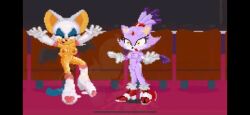 animated blaze_the_cat chiropteran cunnilingus domestic_cat exposed_torso felid feline felis female female/female female_ejaculation footwear forced_cunnilingus gif handwear humanoid mammal pixel_art project_x_love_potion_disaster rouge_the_bat sega sonic_(series) sonic_the_hedgehog_(series)