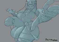 1futa 2d balls big_breasts big_hips breasts capcom clothed clothing egyptian egyptian_clothes egyptian_headdress erection foreshortening foreskin futa_only futanari huge_balls huge_breasts huge_cock human looking_at_viewer menat monochrome mummy mummy_wrappings partially_clothed partially_retracted_foreskin penis pose sketch solo street_fighter street_fighter_v thick_thighs uncut wide_hips zeltanari