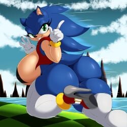 sonic the hedgehog from sega by suirano