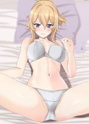 aruman blonde_hair genshin_impact jean_gunnhildr panties spread_legs underwear