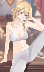 aruman blonde_hair genshin_impact jean_gunnhildr lingerie underwear