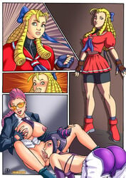 arabatos comic comic_page crimson_viper female female_only human juri_han karin_kanzuki multiple_females multiple_girls page_1 page_number street_fighter tagme yuri