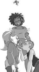 1futa 2girls aeolus06 ball_fondling ball_sucking balls blowjob bottomless cartoon_network clothed clothing dark-skinned_futanari dark_skin erection fellatio female fully_clothed futa_on_female futanari grace_monroe human infinity_train lake_(infinity_train) licking licking_balls light-skinned_female light_skin oral partially_clothed penis sex threesome tulip_olsen