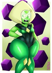 1girls angry annoyed ass big_ass female fully_clothed gem_(species) green_skin huge_ass peridot_(steven_universe) small_breasts steven_universe tagme thick_thighs wide_hips yellow_hair zaicomaster14