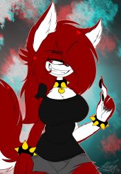 big_breasts fursona old_art red_hair thick_thighs toon_michaela toxicsoul77 wide_hips