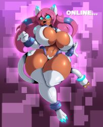 big_breasts breasts devi_(suirano) female robot_cat suirano tagme