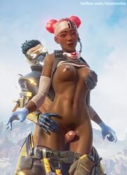 1boy 1girls 3d african_female animated apex_legends athletic_female blender breast_grab breasts caribbean dark-skinned_female dzooworks fast_fashion_octane grabbing human interracial large_breasts large_penis lifeline_(apex_legends) light-skinned_male mp4 octane_(apex_legends) partially_clothed public rubbing_pussy sound sweat sweaty thigh_sex thighjob video video_games