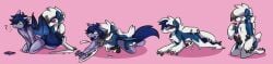 bat_pony captaincronus clothing equid equine furry furry_only goo_transformation hasbro hi_res horse hypno_(disambiguation) hypnosis latex long_image lycanroc male mammal merging mind_control my_little_pony nintendo nsfw pokémon_(species) pokemon pony rubber sequence suit surprise transformation video_games wide_image