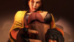 brazilian brazilian_futa futa_only futanari laura_matsuda orcfuta pov solo street_fighter street_fighter_v