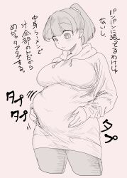 big_belly chubby female female_only ijnacrj large_breasts mao_(mattsuu) short_hair