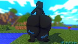 balls big_ass big_balls big_butt big_testicles enderman hb_(hb_the_ender) hbtheender male_only minecraft original_character testicles