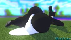 ass big_ass big_butt butt cum enderman femboy hbtheender huge_ass huge_butt lowres male_only minecraft original_character rosse_(stemingbunbun) top_hat