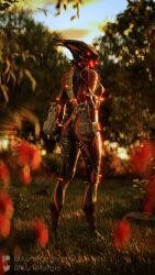 1girls 3d 3d_(artwork) anus ass auramargaret blender bokeh depth_of_field female female_focus female_only forest forest_background hand_on_ass hands_on_ass hi_res lens_flare multicolored_body pose solo solo_female solo_focus tree valkyr_(warframe) warframe watermark