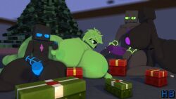 big_ass big_breasts big_butt blue_eyes blue_penis christmas enderlady_(hbtheender) enderman enderwoman green_eyes hb_(hb_the_ender) hbtheender minecraft mother_and_son original_characters penis purple_penis slime_(minecraft) slime_girl slimer_(stemingbunbun)