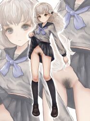 13_sentinels:_aegis_rim artist_request iori_fuyusaka loafers school_uniform upskirt