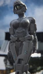 1girls 3d armor ass breasts female female_spartan_(halo) halo_(game) halo_(series) halo_infinite helmet human llamasarepink looking_at_viewer noble_six skin_tight solo spartan_(halo) underboob