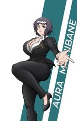 big_breasts bleach breasts breasts bust busty cleavage female hazvalt legs michibane_aura office_clothing office_lady