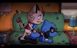 . 2boys anal anal_penetration anal_sex animated ass balls condom cum cum_in_ass cum_inside doggy_style gay kazoko_(artist) male male/male male_only meowth nintendo no_sound penis pokémon_(species) pokemon riolu sex video yaoi