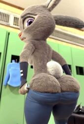 3d big_ass clothing disney female furry judy_hopps locker_room medium_breasts nonojack tagme undressing zootopia