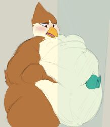 1boy anthro avian beak belly belly_button belly_penetration belly_piercing big_ass big_belly big_butt big_thighs blazinlink blush brown_fur buzboi1 chubby chubby_anthro chubby_belly chubby_cheeks chubby_male dildo fat fat_arms fat_ass fat_belly fat_man fat_thighs grabbing_belly holding_belly huge_belly knot knotted_dildo male male_focus male_only moobs morbidly_obese morbidly_obese_anthro morbidly_obese_male navel navel_penetration obese obese_anthro obese_male open_mouth overweight overweight_anthro overweight_male pressed_on_glass soft_belly thick_arms thick_ass thick_hips thick_thighs white_fur yellow_beak