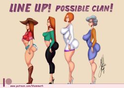 4girls age_difference aged_up ann_possible apple_butt ass big_breasts breasts bust busty cleavage clothing cousin cousins curvaceous curves curvy_female dat_ass daughter disney disney_channel fat_ass female female_focus female_only grandmother height_difference henrik-drake hhammerh high_heel_boots high_heels hourglass_figure joss_possible kim_possible kimberly_ann_possible large_breasts legs light-skinned_female light_skin mature mature_female mature_woman milf mother mother_and_daughter multiple_girls nana_possible orange_hair puffy_lips round_ass rsahnp short_hair signature small_breasts straight_hair thick thick_ass thick_legs thick_lips thick_thighs thighs voluptuous wide_hips