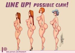 4girls age_difference aged_up ann_possible apple_butt ass big_breasts breasts bust busty cleavage clothing cousin cousins curvaceous curves curvy_female dat_ass daughter disney disney_channel fat_ass female female_focus female_only grandmother height_difference henrik-drake hhammerh high_heels hourglass_figure joss_possible kim_possible kimberly_ann_possible large_breasts legs light-skinned_female light_skin mature mature_female mature_woman milf monochrome mother mother_and_daughter multiple_girls nana_possible nipples orange_hair puffy_lips round_ass rsahnp short_hair signature small_breasts straight_hair thick thick_ass thick_legs thick_lips thick_thighs thighs voluptuous wide_hips