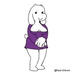 animated anus ass breasts clothed clothing female funny fur furry furry_only meme mp4 nyurusauce pussy solo sound tagme tail toriel twerking undertale undertale_(series) video