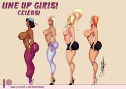 4girls arched_back artist_name ass big_breasts big_lips bimbo bimbo_lips blue_eyes breasts britina brown_hair bubble_ass bubble_butt bust busty camille_leon cleavage color dark-skinned_female dark_skin disney disney_channel eyelashes female heather_(kim_possible) henrik-drake hhammerh high_heel_sneakers high_heels hips hourglass_figure kim_possible large_breasts legs light-skinned_female light_skin lips lipstick long_hair lower_body mature mature_female mc_honey medium_breasts multiple_girls nipples rapper rsahnp signature singer small_breasts thick thick_legs thick_thighs thighs upper_body voluptuous wedge_heels wide_hips