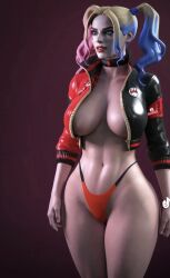 1girls 3d abs batman_(series) big_breasts blonde_hair blue_eyes blue_hair breasts child_bearing_hips dc dc_comics different_hair_color female female_only fortnite fortnite:_battle_royale g-string harley_quinn harley_quinn_(fortnite) high-waist_panties high-waisted_thong high_waisted_thong inner_sideboob jacket large_breasts long_hair no_bra open_shirt panties pigtails pink_hair red_g-string red_panties red_thong red_underwear revealing_clothes skimpy skimpy_clothes skimpy_panties slutty_outfit solo thick_thighs thong thong_panties tight_panties tight_thong twintails underwear white_hair wotm8h8