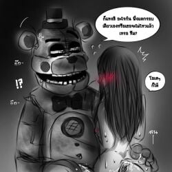 count_the_ways fazbear_frights five_nights_at_freddy's five_nights_at_freddy's:_sister_location fnaf funtime_freddy_(fnafsl) millie_fitzsimmons monochrome