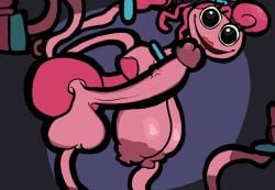 1futa animate_inanimate big_penis elastic_body futanari humanoid intersex mommy_long_legs not_furry penis poppy_playtime sassy_dolly solo stretching vein veiny_penis