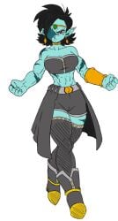 1girls big_breasts big_butt black_hair dragon_ball dragon_ball_oc dragon_ball_super dragon_ball_z female female_only fully_clothed goddess herajin original_character race_of_hera sobura soburasada solo thick_thighs