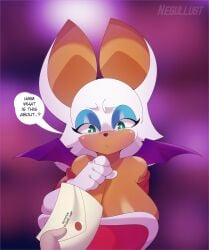 1girls anthro bat big_breasts breasts female furry negullust rouge_the_bat sega sonic_(series) tagme