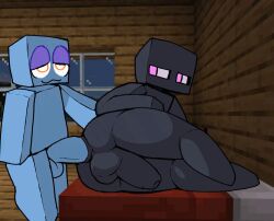 animated balls big_ass chubcore enderman gay male male_only male_penetrated minecraft penis sex tagme yaoi