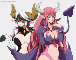 breasts cow_ears cow_girl cow_horns demon_girl demon_horns demon_tail demon_wings disgaea disgaea_1 disgaea_6 evil_eye_(disgaea) indioweeaboo large_breasts monster_girl nippon_ichi_software skimpy_clothes succubus succubus_(disgaea) succubus_costume