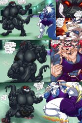 capcom clothing comic darkstalkers edit futanari gallon genderswap genderswap_(mtf) hungothenomster jon_talbain large_breasts redraw rule_63 shorts tank_top tanktop tarpit_(hungothenomster) third-party_edit vampire_savior