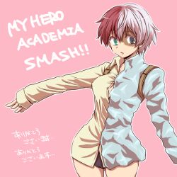 1girls female female_todoroki genderswap_(mtf) my_hero_academia panties rule_63 shouto_todoroki very_short_hair