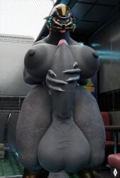 1futa 3d alien anthro ass balls big_ass big_balls big_breasts big_penis breasts claws erection futa_only futanari gabrielarchgod grey_body grey_skin halo_(game) halo_(series) highres huge_ass huge_balls huge_breasts huge_cock masturbation penis sangheili solo thick_thighs wide_hips yellow_eyes