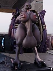 1futa 3d alien anthro ass balls big_ass big_balls big_breasts big_penis breasts claws erection futa_only futanari gabrielarchgod green_eyes grey_body grey_skin halo_(game) halo_(series) highres huge_ass huge_balls huge_breasts huge_cock penis sangheili solo thick_thighs titjob wide_hips