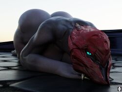 1futa 3d alien anthro ass balls big_ass big_balls big_breasts big_penis blue_eyes breasts claws futa_only futanari gabrielarchgod grey_body grey_skin halo_(game) halo_(series) helmet highres huge_ass huge_balls huge_breasts huge_cock looking_at_viewer penis sangheili solo thick_thighs wide_hips